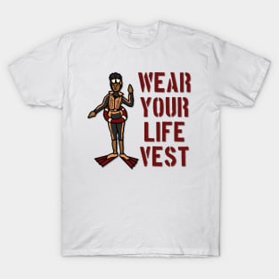 Life Jacket Reminder Mascot T-Shirt